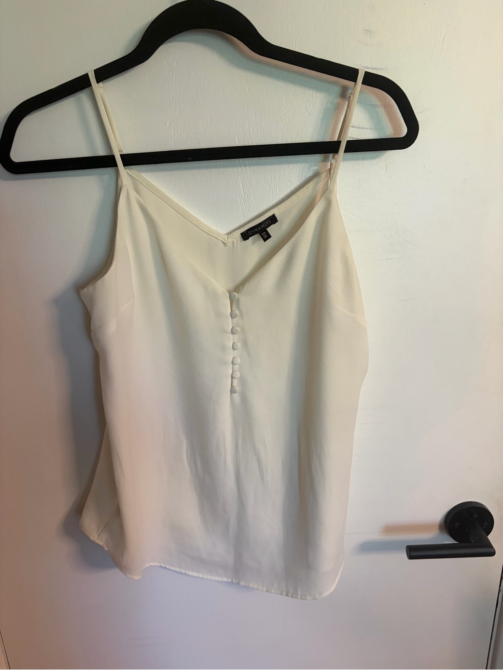Dynamite off-white Button-Front Cami